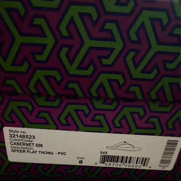 Tory Burch Miller Sandals in Eggplant - Picture 8 of 10